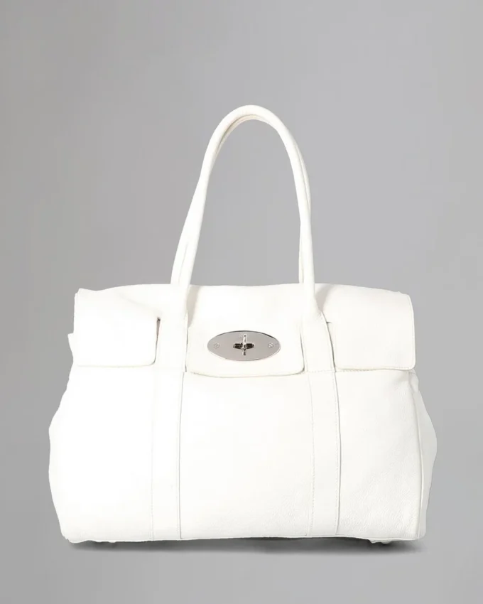 Bayswater Pre-Loved White Soft Tumbled Pre-Loved Taschen
