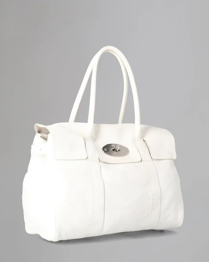 Bayswater Pre-Loved White Soft Tumbled Pre-Loved Taschen