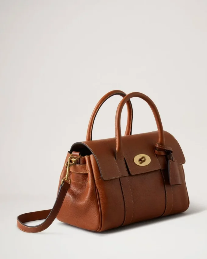 Bayswater Satchel aus Oak Nvt-Leder Schultertasche Mulberry Bayswater Satchel aus Oak Nvt-Leder Schultertasche Mulberry