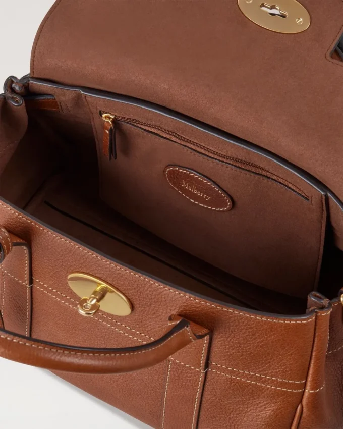 Bayswater Satchel aus Oak Nvt-Leder Schultertasche Mulberry Bayswater Satchel aus Oak Nvt-Leder Schultertasche Mulberry