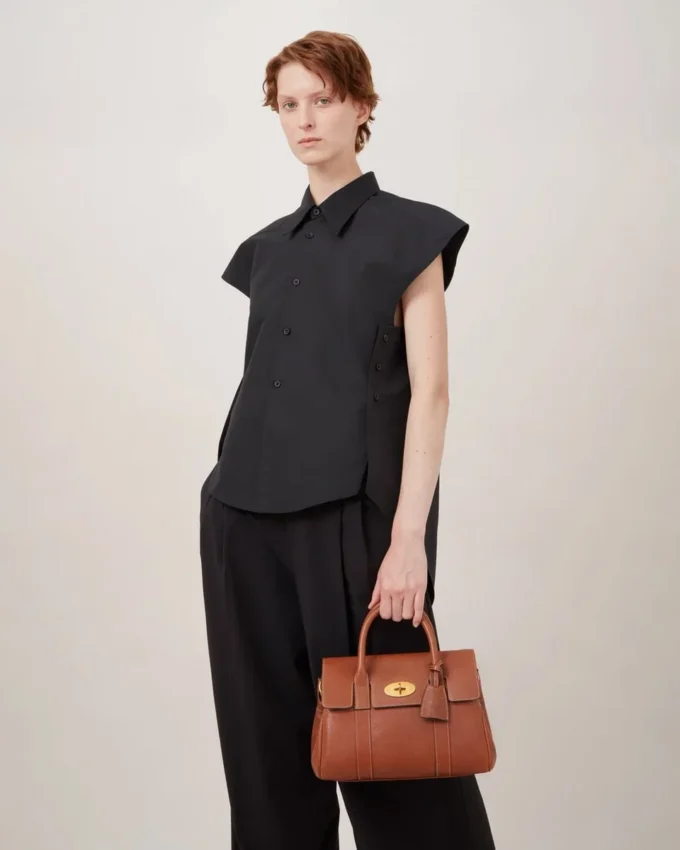 Bayswater Satchel aus Oak Nvt-Leder Schultertasche Mulberry Bayswater Satchel aus Oak Nvt-Leder Schultertasche Mulberry
