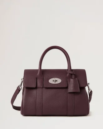 Bayswater Satchel Black Cherry Heavy Grain Bayswater
