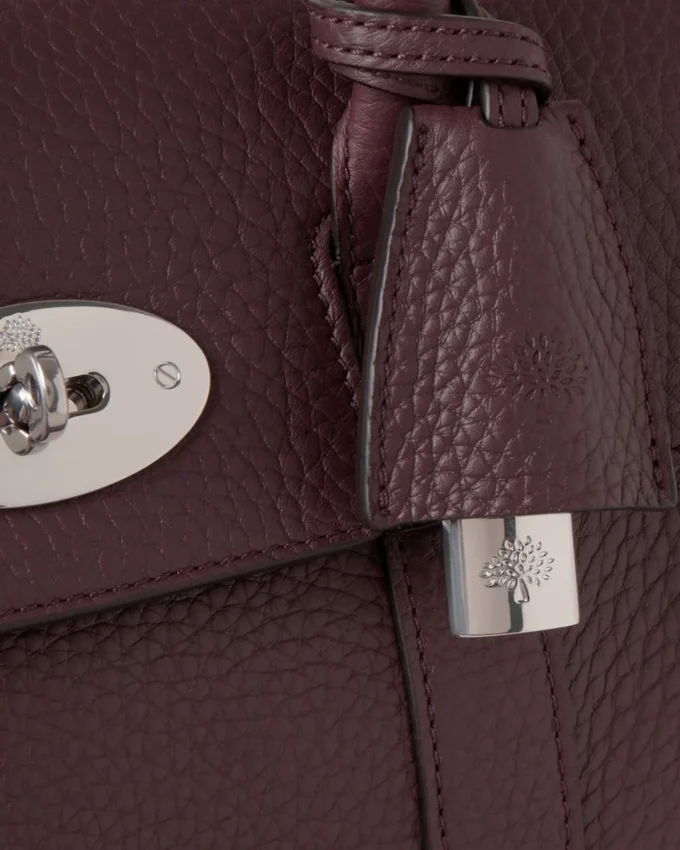 Bayswater Satchel Black Cherry Heavy Grain Bayswater
