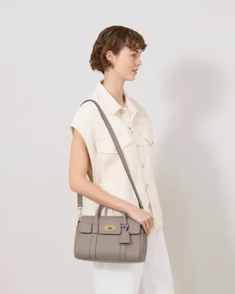 Bayswater Satchel Cashmere Taupe Heavy Grain Damen