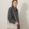 Bayswater Satchel Chalk Heavy Grain Damen