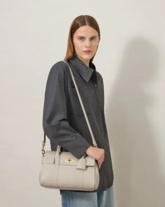 Bayswater Satchel Chalk Heavy Grain Damen