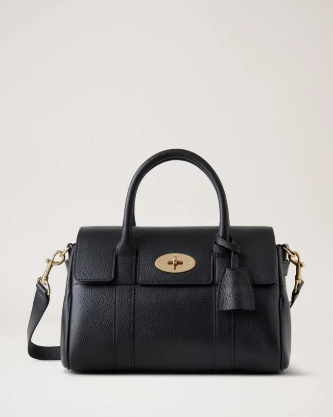 Bayswater Satchel in Schwarz, klein, klassisches Mulberry-Leder Bayswater Satchel in Schwarz, klein, klassisches Mulberry-Leder