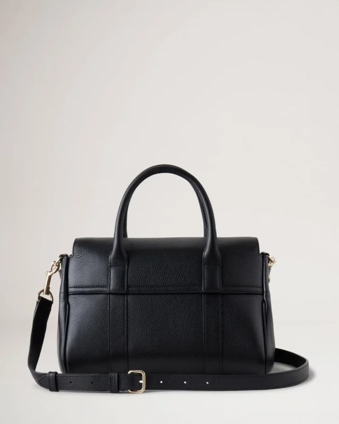 Bayswater Satchel in Schwarz, klein, klassisches Mulberry-Leder Bayswater Satchel in Schwarz, klein, klassisches Mulberry-Leder