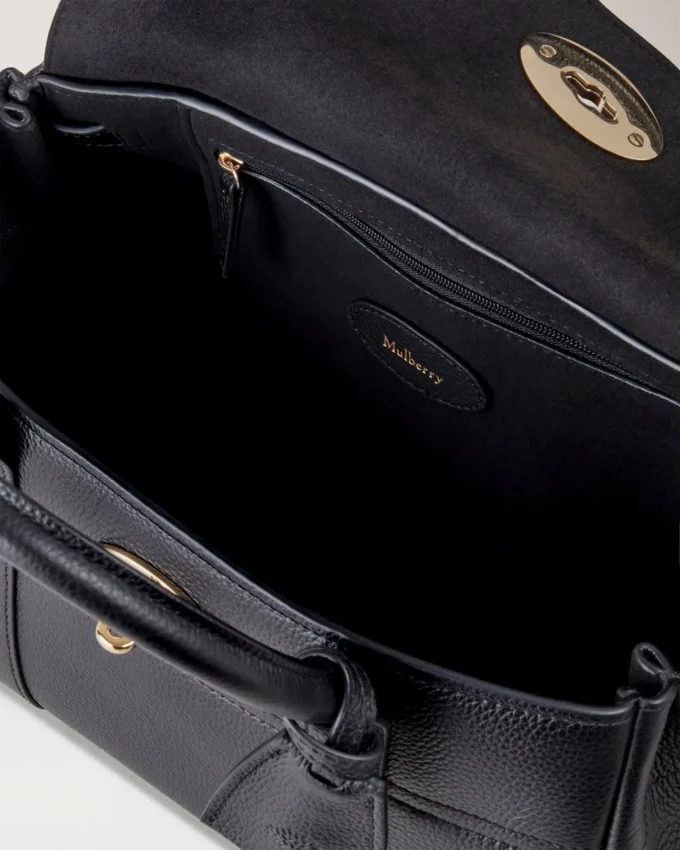 Bayswater Satchel in Schwarz, klein, klassisches Mulberry-Leder Bayswater Satchel in Schwarz, klein, klassisches Mulberry-Leder