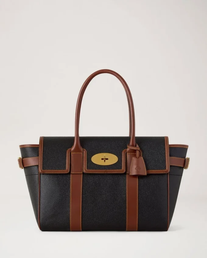 Bayswater Schwarz & Cognac Bio-basiertes Scotchgrain Damen