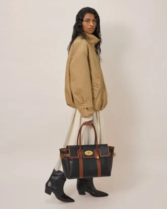 Bayswater Schwarz & Cognac Bio-basiertes Scotchgrain Damen