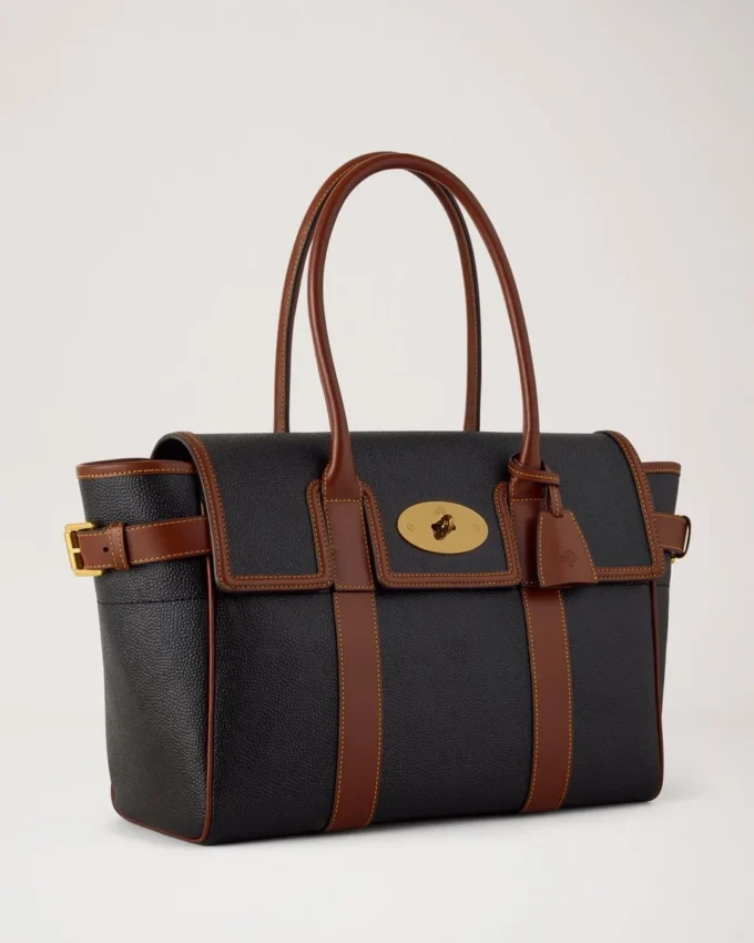 Bayswater Schwarz & Cognac Bio-basiertes Scotchgrain Damen