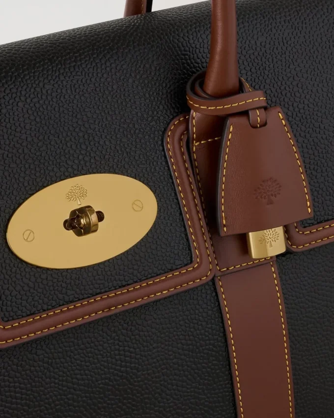 Bayswater Schwarz & Cognac Bio-basiertes Scotchgrain Damen
