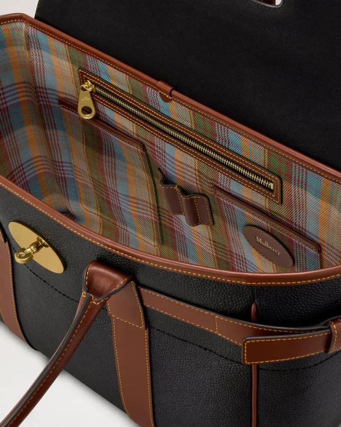 Bayswater Schwarz & Cognac Bio-basiertes Scotchgrain Damen