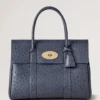 Bayswater Stormy Blue Straußenleder Damen Bayswater Stormy Blue Straußenleder Damen