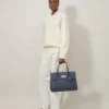 Bayswater Stormy Blue Straußenleder Damen Bayswater Stormy Blue Straußenleder Damen
