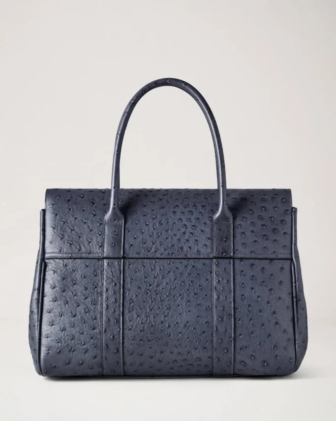 Bayswater Stormy Blue Straußenleder Damen Bayswater Stormy Blue Straußenleder Damen