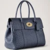Bayswater Stormy Blue Straußenleder Damen Bayswater Stormy Blue Straußenleder Damen