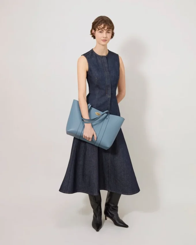Bayswater Tote Brighton Blue Small Classic Grain Bayswater Tote Brighton Blue Small Classic Grain