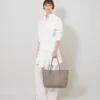 Bayswater Tote Cashmere Taupe Small Classic Grain