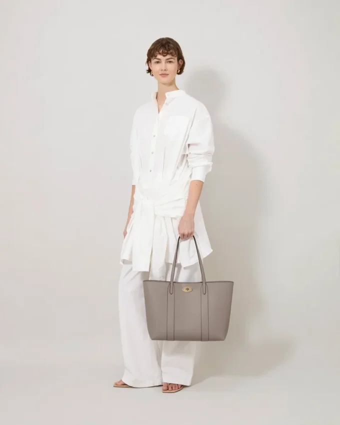 Bayswater Tote Cashmere Taupe Small Classic Grain