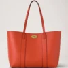 Bayswater Tote Coral Orange Small Classic Grain