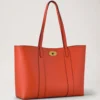 Bayswater Tote Coral Orange Small Classic Grain