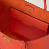 Bayswater Tote Coral Orange Small Classic Grain