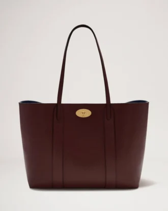 Bayswater Tote in Burgunderrot, kleines klassisches Narbleder, Mulberry Bayswater Tote in Burgunderrot, kleines klassisches Narbleder, Mulberry