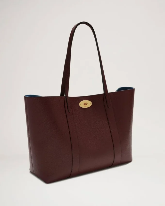 Bayswater Tote in Burgunderrot, kleines klassisches Narbleder, Mulberry Bayswater Tote in Burgunderrot, kleines klassisches Narbleder, Mulberry