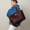 Bayswater Tote in Burgunderrot, kleines klassisches Narbleder, Mulberry Bayswater Tote in Burgunderrot, kleines klassisches Narbleder, Mulberry
