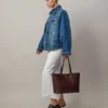 Bayswater Tote in Burgunderrot, kleines klassisches Narbleder, Mulberry Bayswater Tote in Burgunderrot, kleines klassisches Narbleder, Mulberry