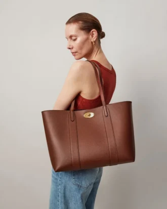 Bayswater Tote in Oak Small Classic Grain Schultertasche Mulberry Bayswater Tote in Oak Small Classic Grain Schultertasche Mulberry