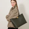 Bayswater Tote Juniper Green Small Classic Grain Bayswater Tote Juniper Green Small Classic Grain