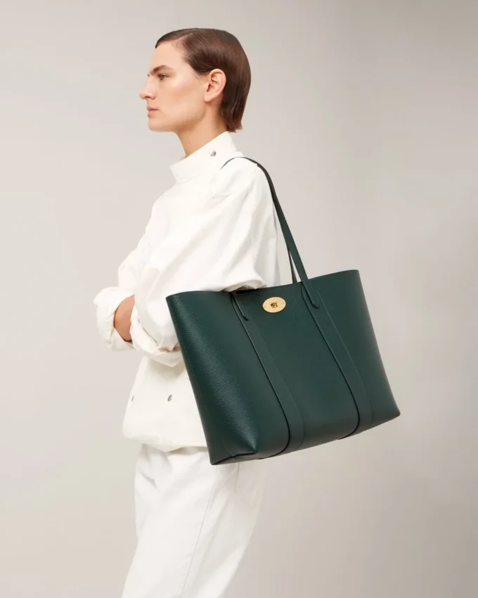 Bayswater Tote Mulberry Green Kleine klassische Narbung Bayswater Tote Mulberry Green Kleine klassische Narbung