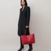Bayswater Tote Scarlet Red Small Classic Grain Damen Bayswater Tote Scarlet Red Small Classic Grain Damen