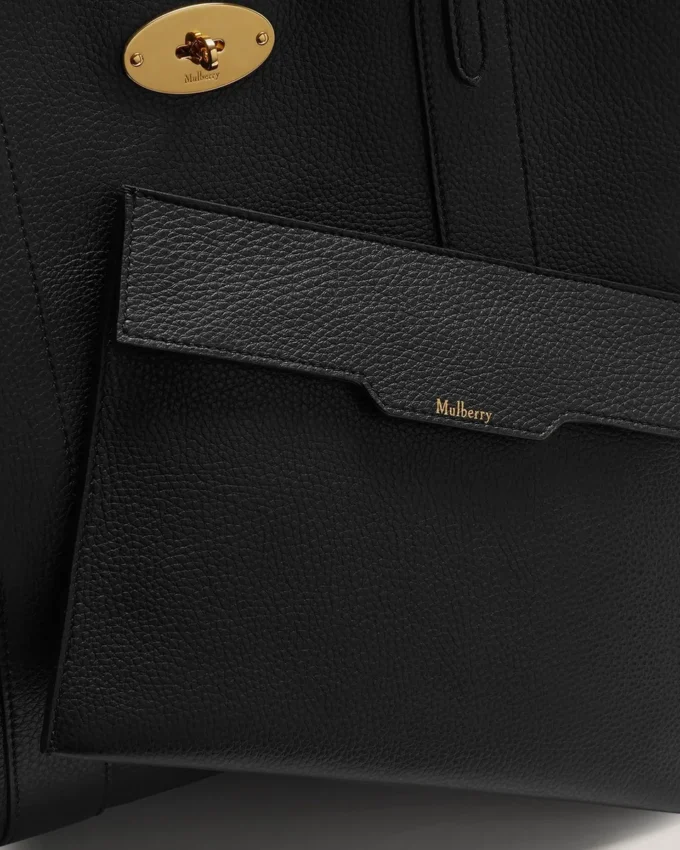 Bayswater Tote Schwarz Small Classic Grain Damen Bayswater Tote Schwarz Small Classic Grain Damen