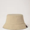 Bestickter Bucket Hat aus ecrufarbener Baumwolle – Sommerkollektion