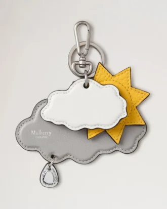 British Park Schlüsselanhänger – Sonne & Wolken, mehrfarbig, Materialmix