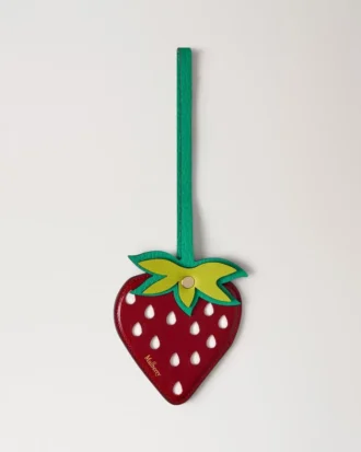 British Summer Taschenanhänger – Erdbeere, mehrfarbig, Materialmix