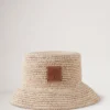 Bucket Hat Beige Raffia Herren Bucket Hat Beige Raffia Herren