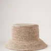 Bucket Hat Beige Raffia Herren Bucket Hat Beige Raffia Herren