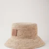 Bucket Hat Beige Raffia Herren Bucket Hat Beige Raffia Herren