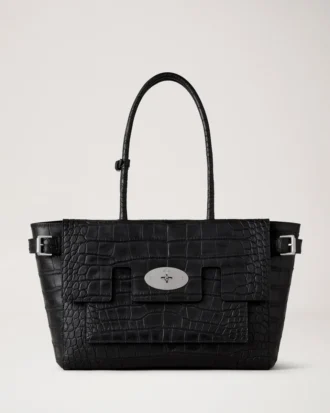 Buckle Bayswater Black Croc Nvt Damen