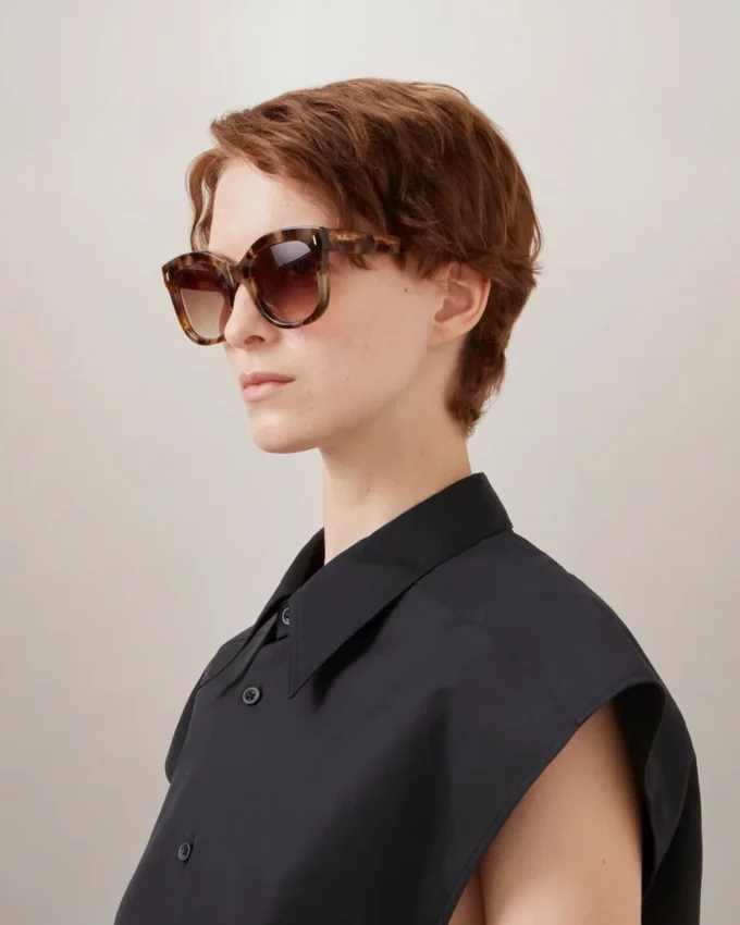 Charlotte Sonnenbrille Blondes Horn-Acetat Damen Charlotte Sonnenbrille Blondes Horn-Acetat Damen