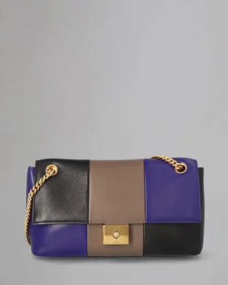 Cheyne Secondhand Indigo & Ton & Schwarz Glattes Kalbsleder Mehrfarbig