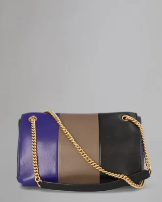 Cheyne Secondhand Indigo & Ton & Schwarz Glattes Kalbsleder Mehrfarbig