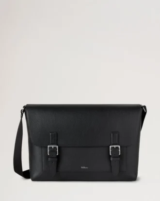 Chiltern Crossbody Messenger Schwarz Klein Klassische Narbung