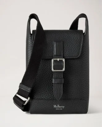 Chiltern Handytasche Schwarz Klein Klassische Narbung Herren