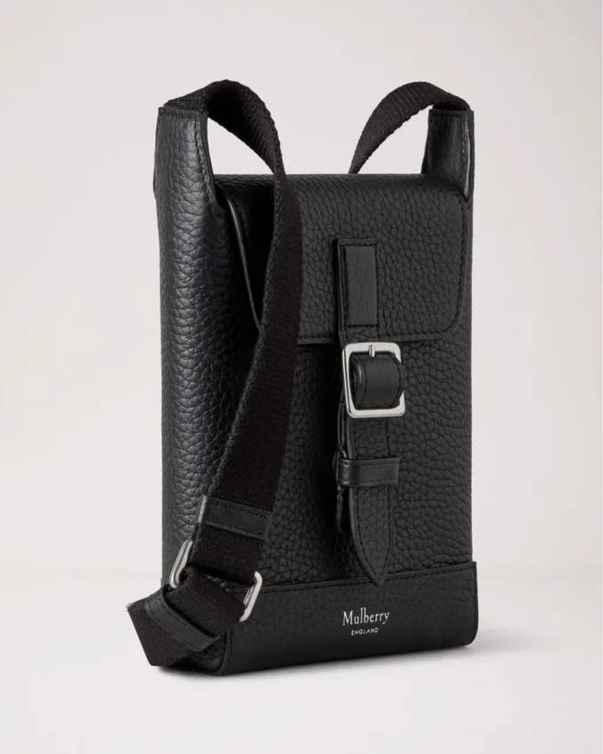 Chiltern Handytasche Schwarz Klein Klassische Narbung Herren